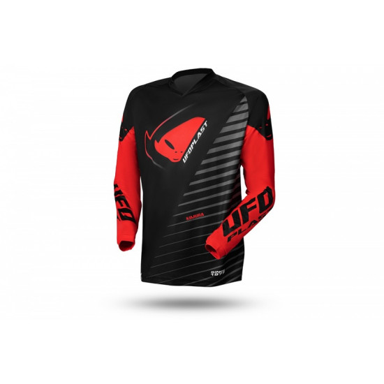 Maillot motocross UFO Kimura noir/rouge taille S