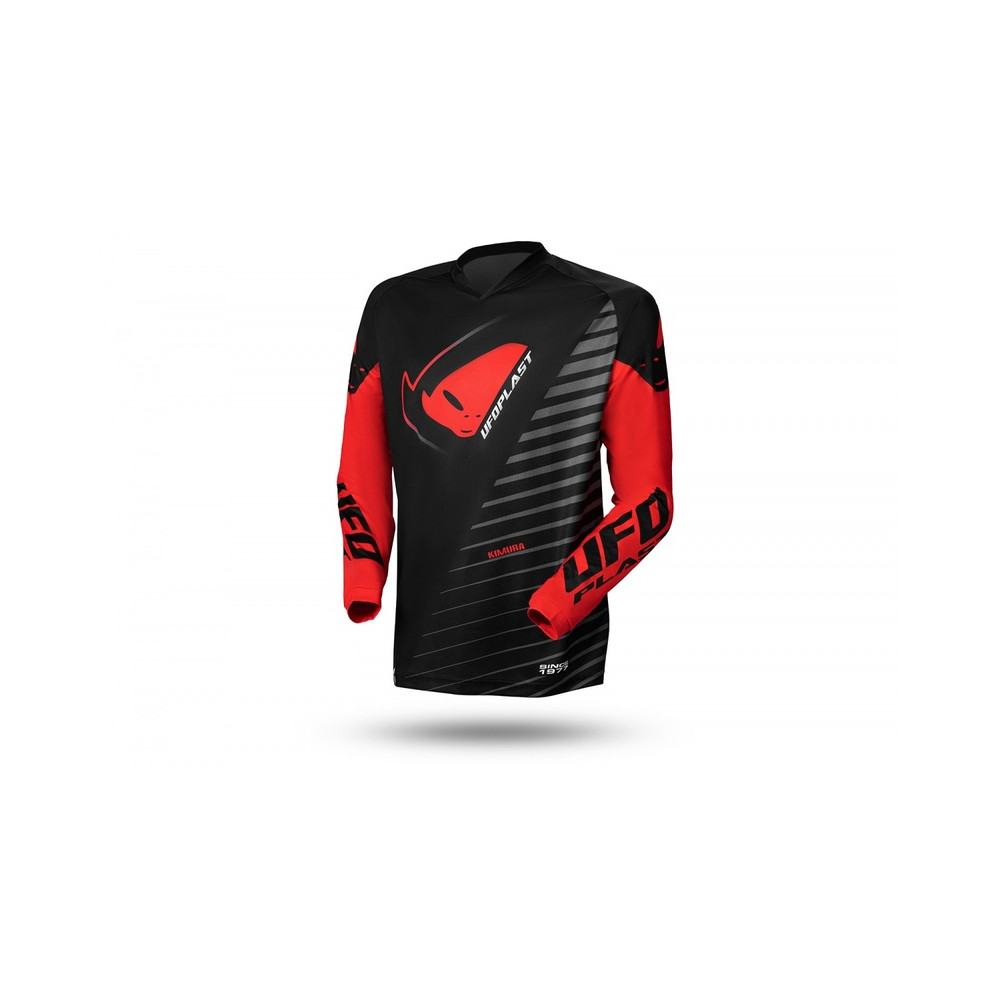 Maillot motocross UFO Kimura noir/rouge taille S