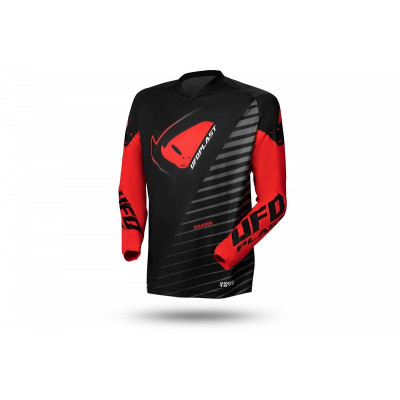 Maillot motocross UFO Kimura noir/rouge taille S