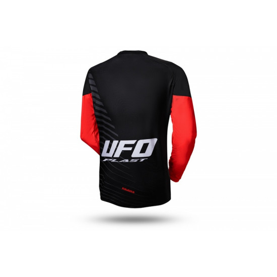 Maillot motocross UFO Kimura noir/rouge taille S