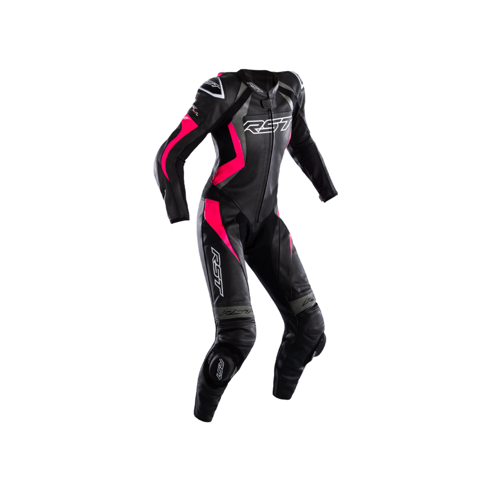 Combinaison RST Tractech Evo 4 femme cuir - noir/rose taille XS