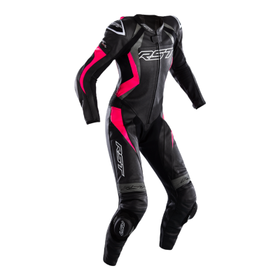 Combinaison RST Tractech Evo 4 femme cuir - noir/rose taille XS