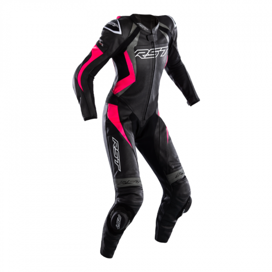 Combinaison RST Tractech Evo 4 femme cuir - noir/rose taille S