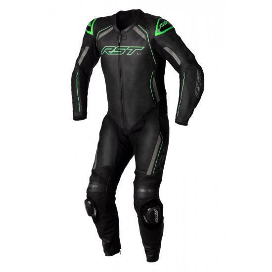 Combinaison RST S1 CE cuir - noir/gris/vert fluo taille M