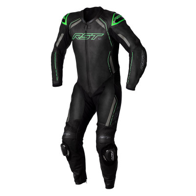 Combinaison RST S1 CE cuir - noir/gris/vert fluo taille L