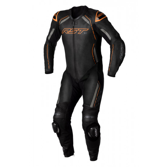 Combinaison RST S1 CE cuir - noir/gris/orange fluo taille S