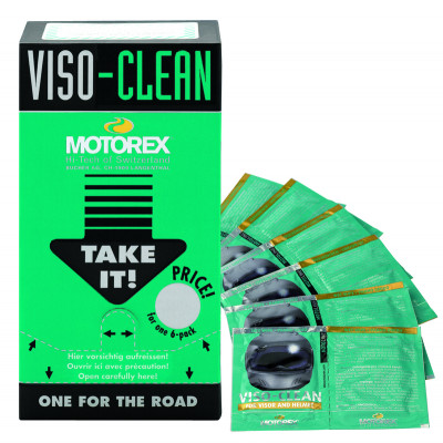 Lingettes nettoyantes MOTOREX Viso Clean - Sachets 12x6