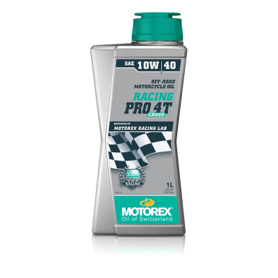 Huile moteur MOTOREX Racing Pro Cross 4T - 10W40 10x1L