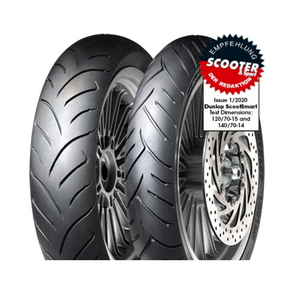 Pneu DUNLOP SCOOTSMART 130/80-12 M/C 69J TL