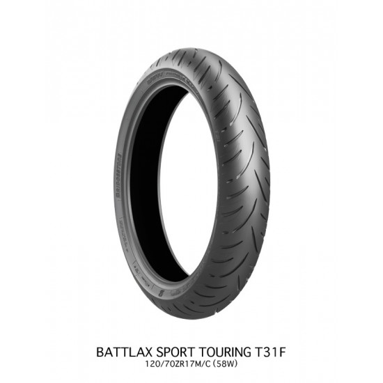 Pneu BRIDGESTONE BATTLAX T31 FRONT G Kawasaki Versys 120/70 ZR 17 M/C (58W) TL