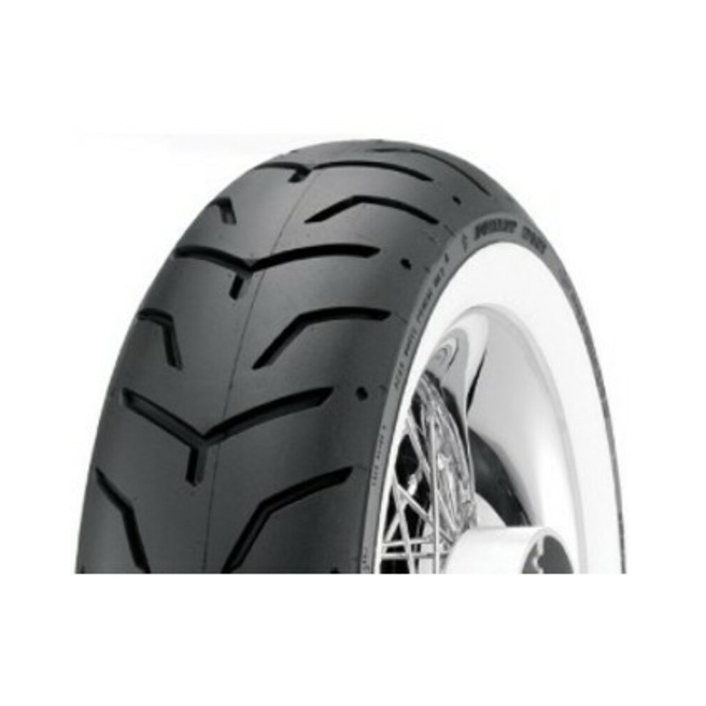 Pneu DUNLOP D407 SW (HARLEY-D) Flancs Blancs Fins 180/65 B 16 M/C 81H TL