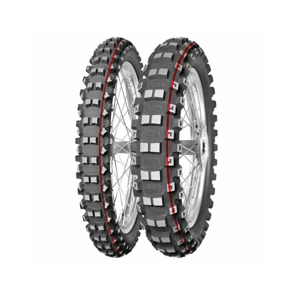 Pneu MITAS TERRA FORCE-MX MH - Medium To Hard - 120/90-18 M/C 65M TT red