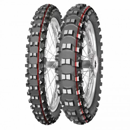 Pneu MITAS TERRA FORCE-MX SM - Soft To Medium - 120/80-19 M/C 63M TT red