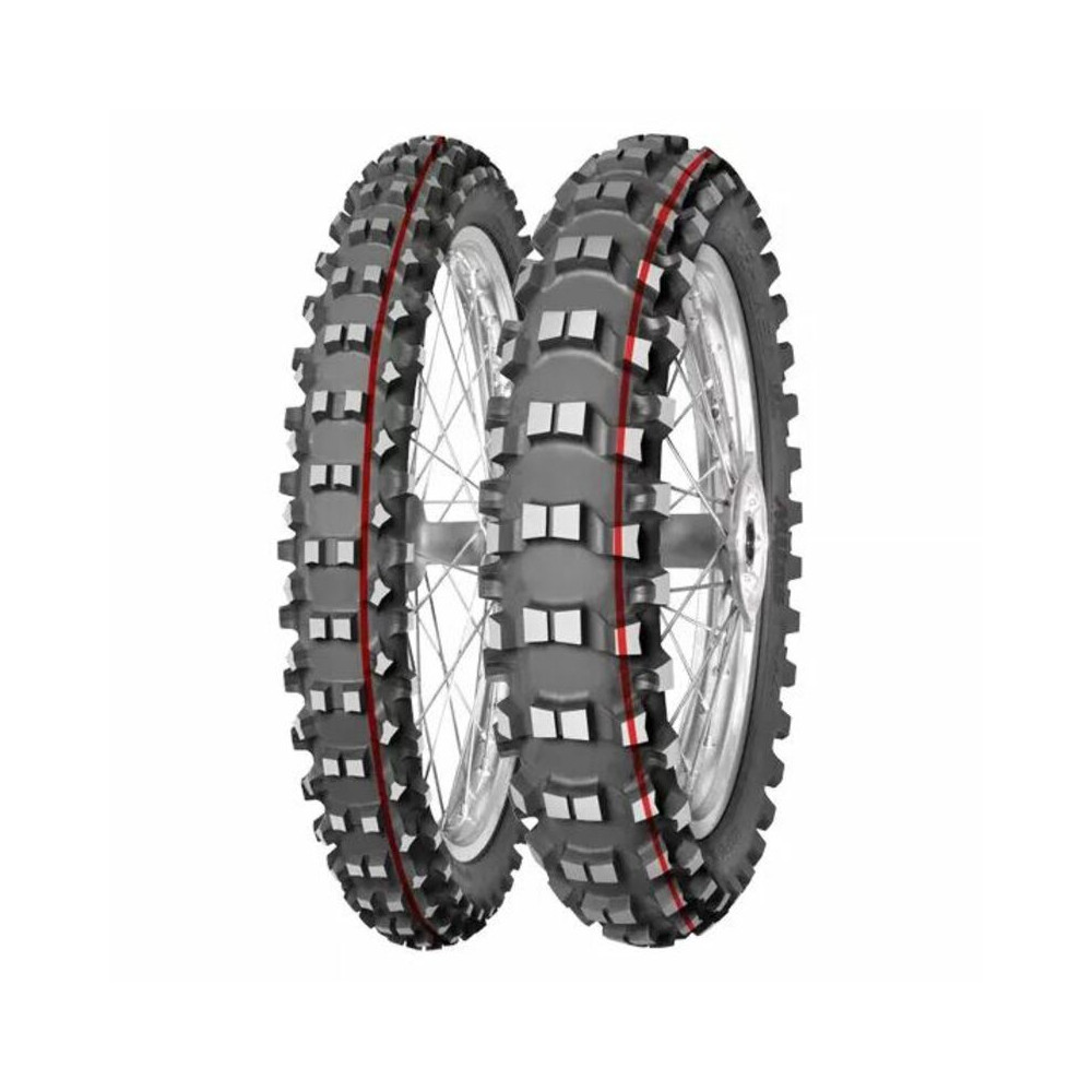 Pneu MITAS TERRA FORCE-MX SM - Soft To Medium - 120/80-19 M/C 63M TT red