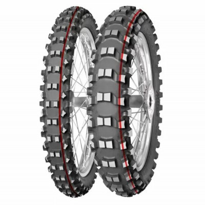 Pneu MITAS TERRA FORCE-MX SM - Soft To Medium - 110/90-19 M/C 62M TT red