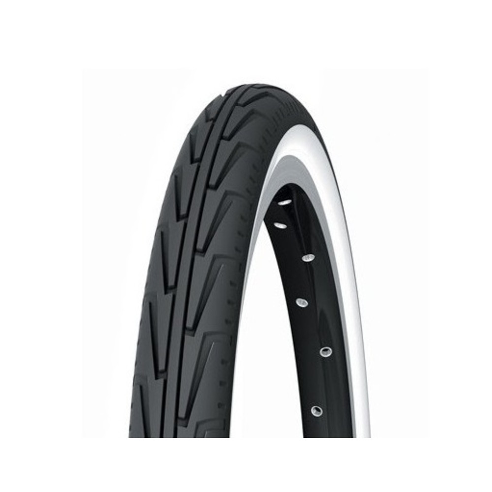 Pneu MICHELIN 500 a confort (37 - 440) junior ville noir/blanc