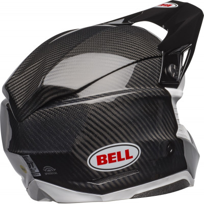 Casque BELL Moto-10 Spherical Solid - Noir/Blanc