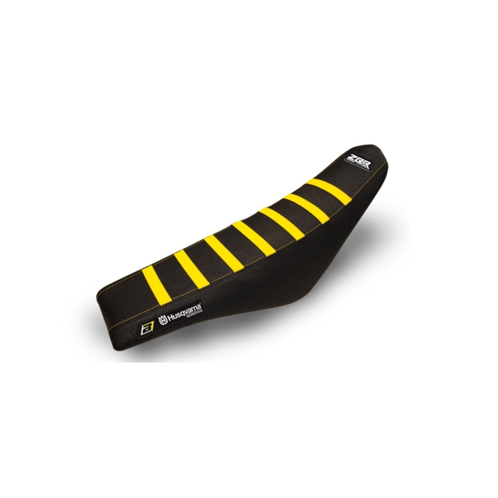 Housse de selle BLACKBIRD Zebra noir/jaune Husqvarna TC125/FC250