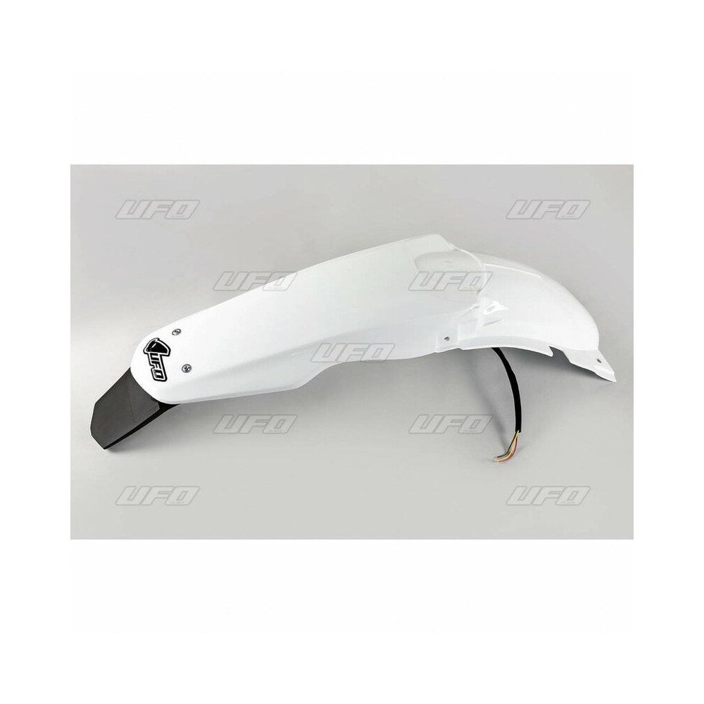 Garde-boue arrière blanc & support de plaque UFO Suzuki RM125/250