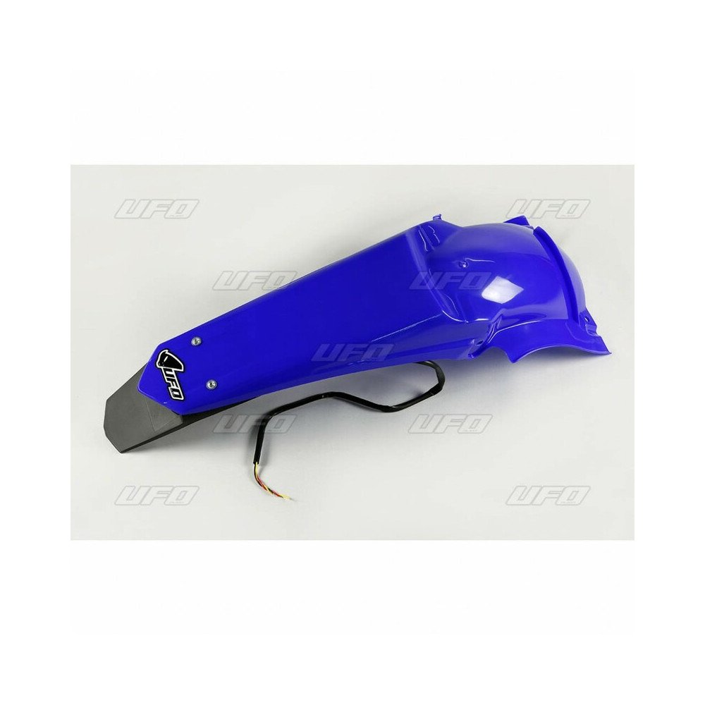 Garde-boue arrière & support de plaque avec feu UFO bleu Reflex Yamaha WR450F/250F