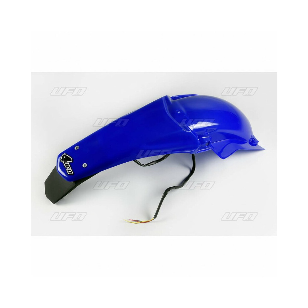 Garde-boue arrière + support de plaque avec feu UFO bleu Reflex Yamaha WR450F/250F