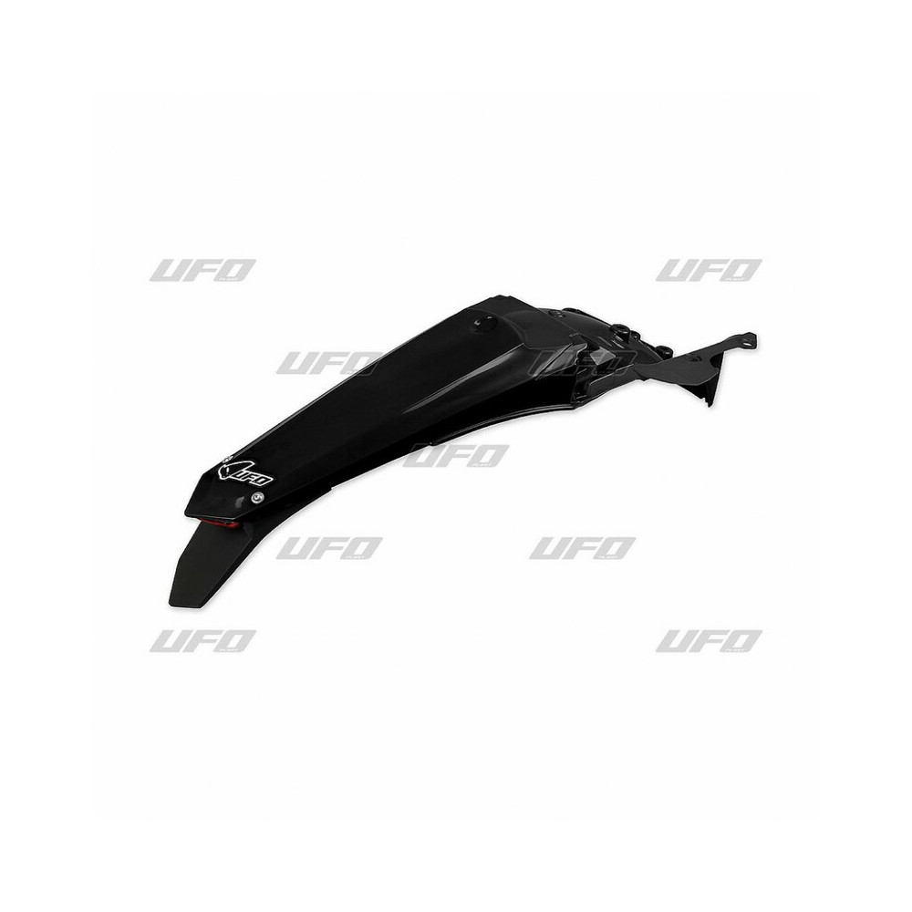 Garde-boue arrière + support de plaque avec feu UFO noir Yamaha WR250F