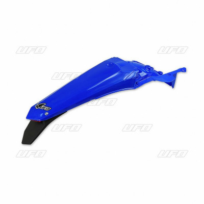 Garde-boue arrière + support de plaque avec feu UFO bleu Yamaha WR250F