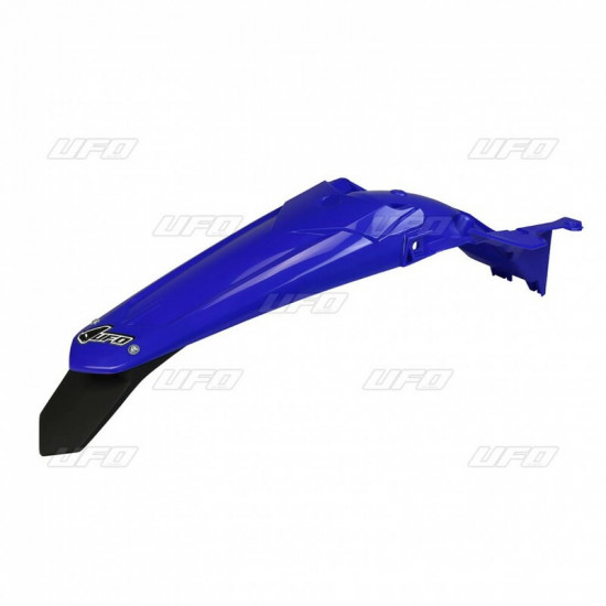 Garde-boue arrière + support de plaque avec feu UFO bleu Yamaha WR450F