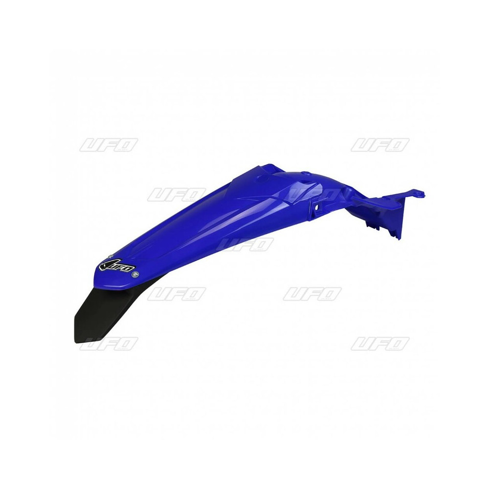 Garde-boue arrière + support de plaque avec feu UFO bleu Yamaha WR450F