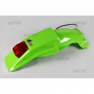 Garde-boue arrière UFO avec feu arrière vert Kawasaki KDX 200