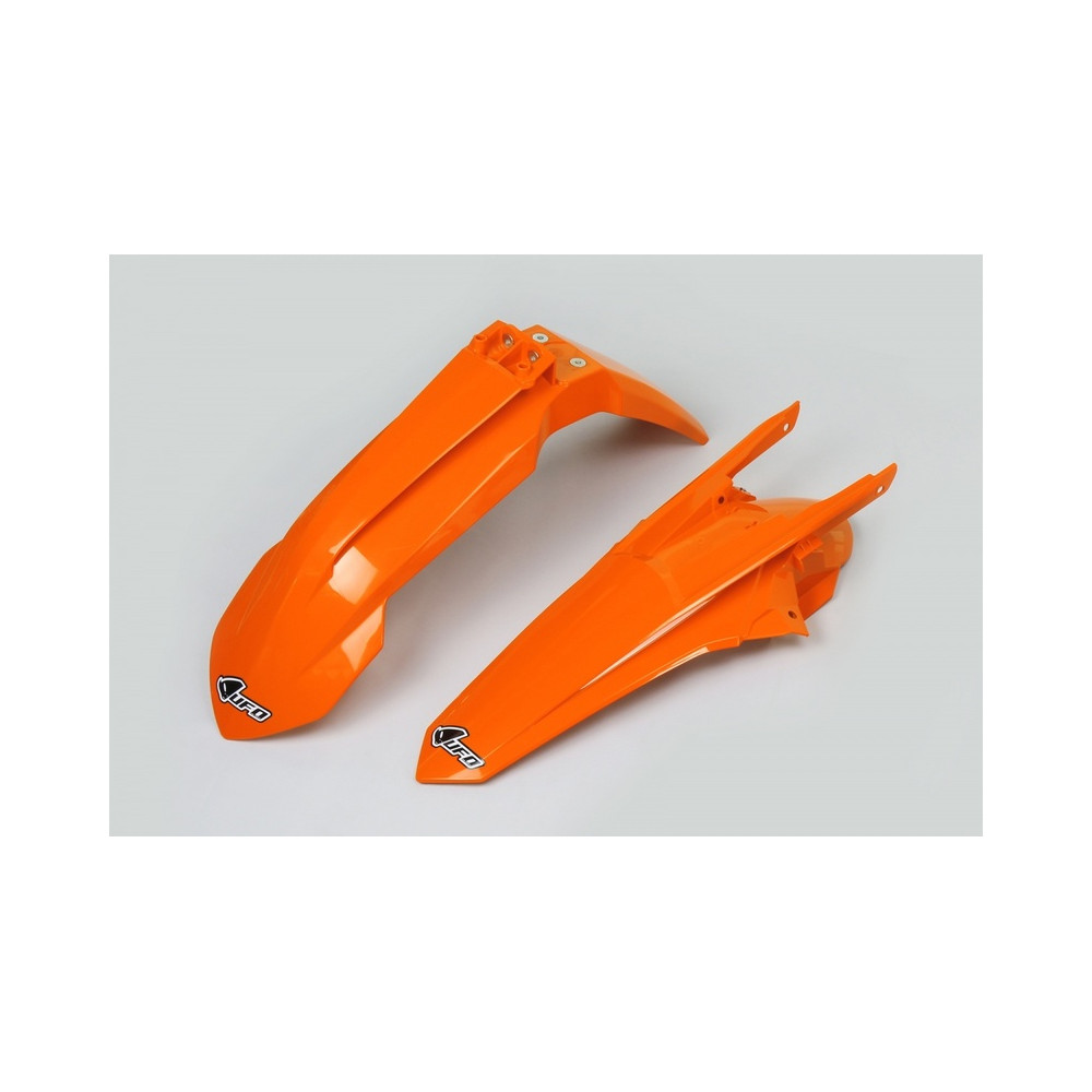 Kit garde-boue avant & arrière UFO couleur origine orange KTM