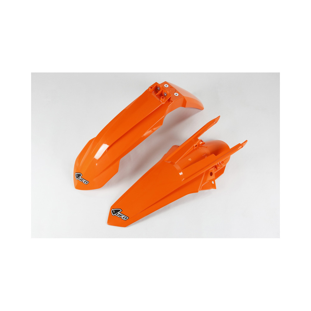 Kit garde-boue avant & arrière UFO couleur origine orange KTM