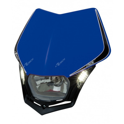 Plaque phare RACETECH V-Face Led bleu