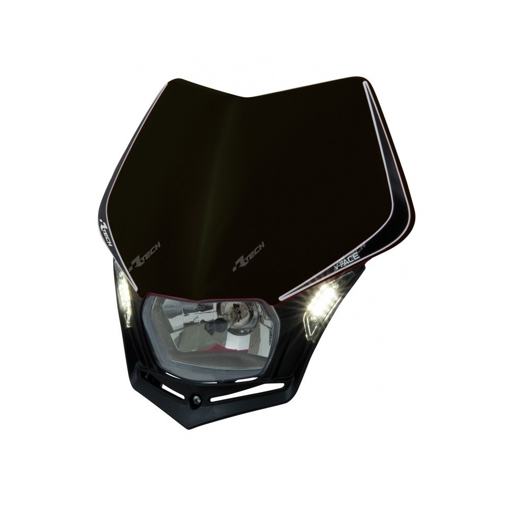 Plaque phare RACETECH V-Face Led noir