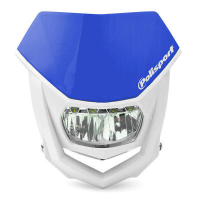 Plaque phare POLISPORT Halo LED bleu/blanc