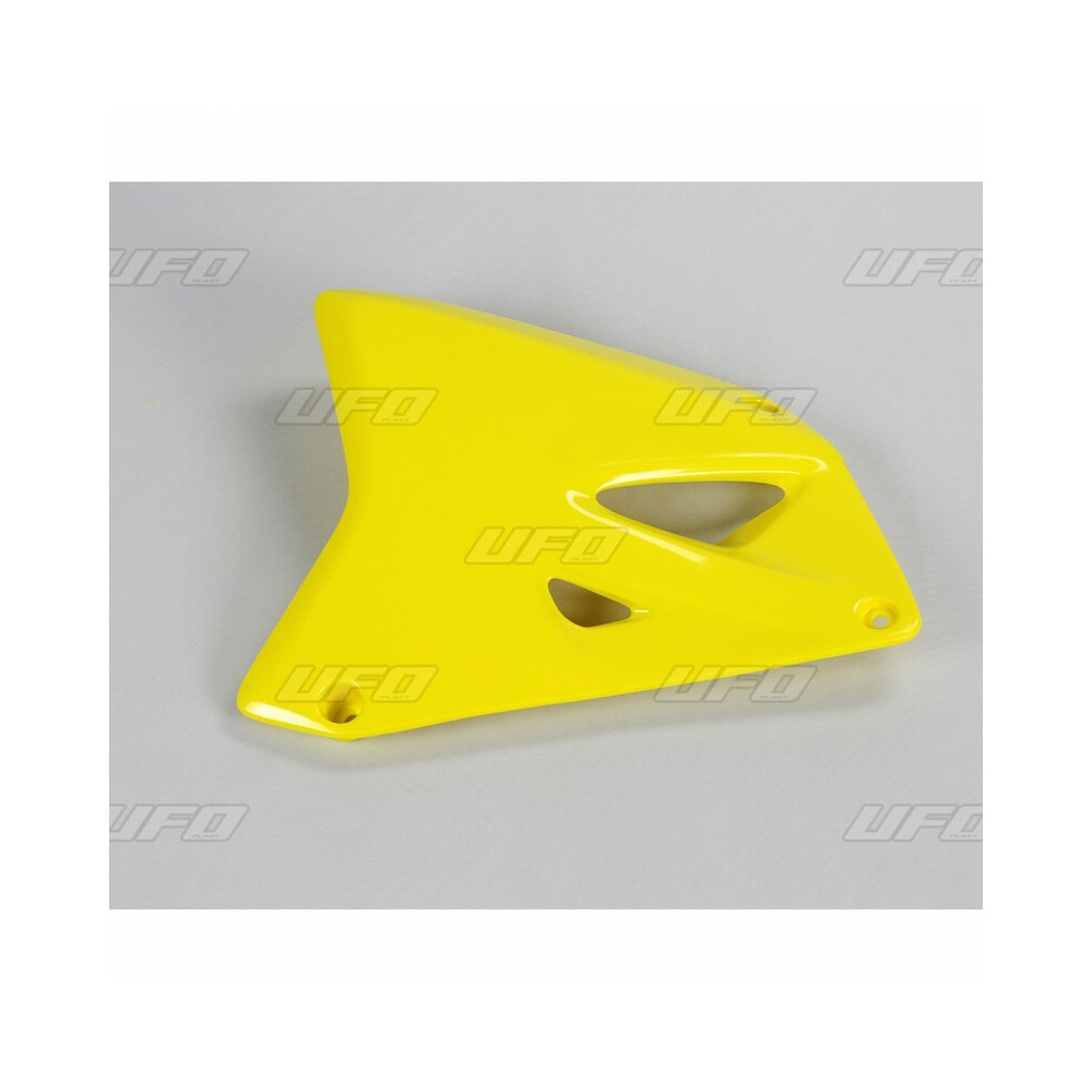 Ouïes de radiateur UFO jaune Suzuki RM85