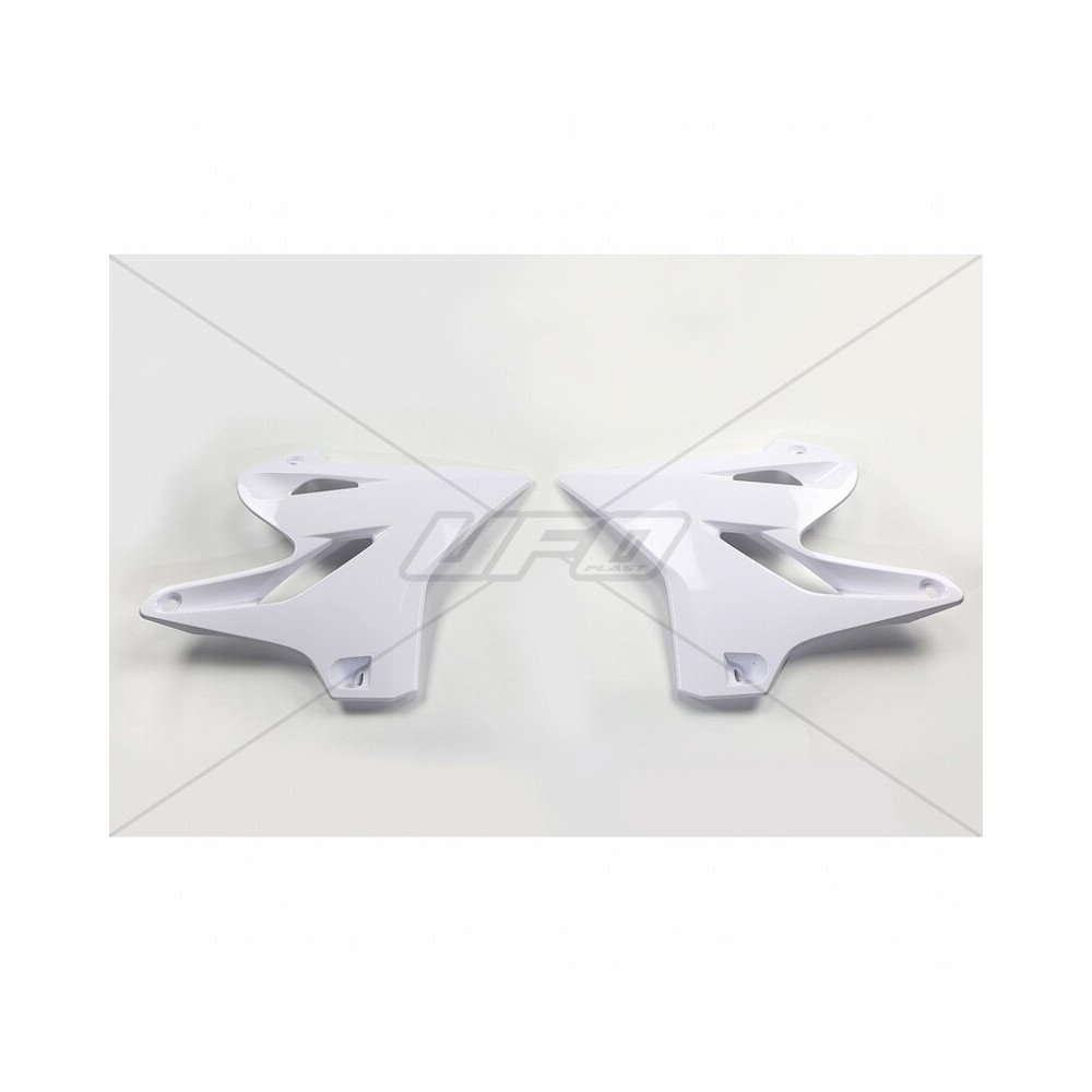 Ouïes de radiateur UFO blanc Yamaha YZ125/250