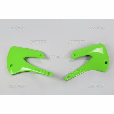 Ouïes de radiateur UFO vert Kawasaki KX85/80