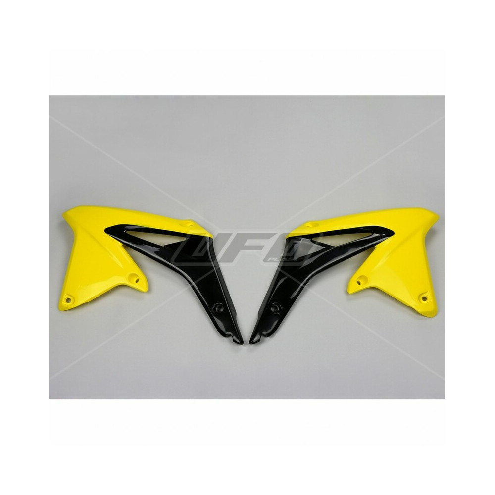 Ouïes de radiateur UFO jaune/noir Suzuki RM-Z450