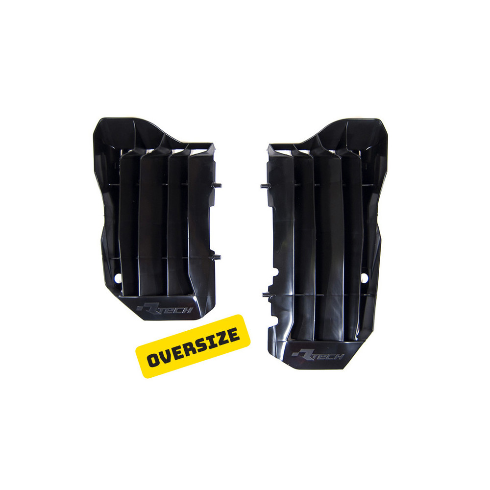 Cache radiateur grande capacité RACETECH noir Honda CRF450R/450RX