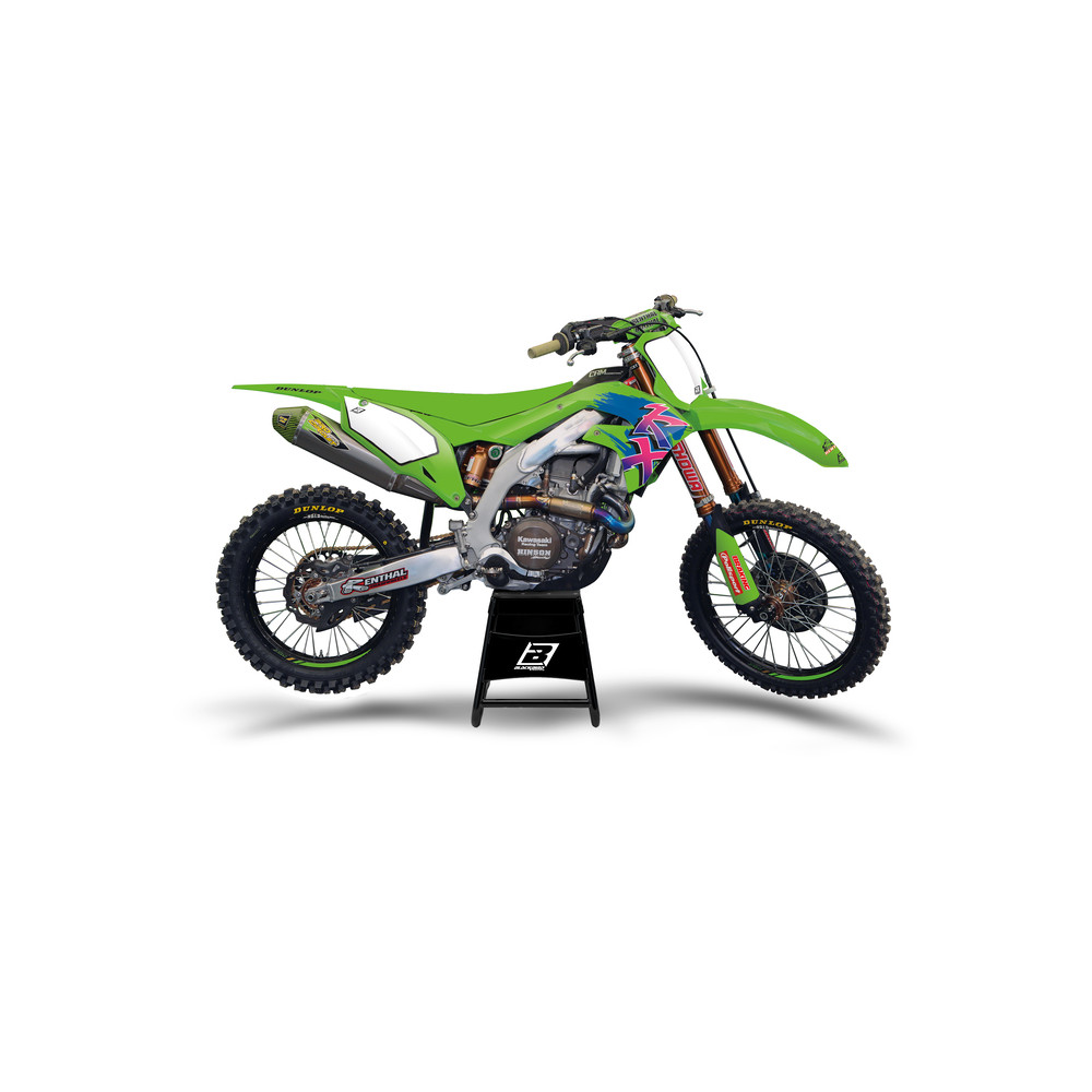 Kit déco BLACKBIRD Retro - Kawasaki KX125/250