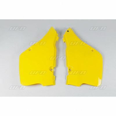 Plaques latérales UFO jaune Suzuki RM125