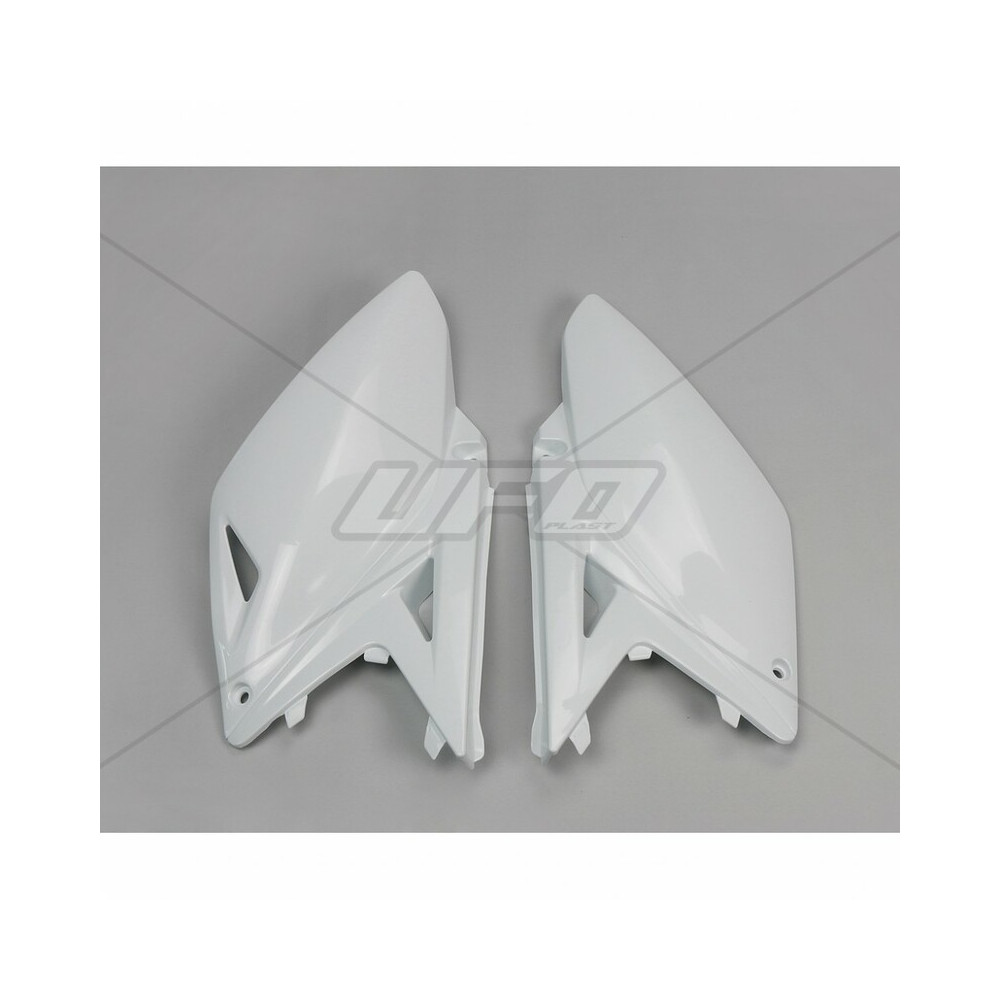 Plaques latérales UFO blanc Suzuki RM-Z250