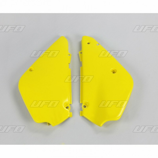 Plaques latérales UFO jaune Suzuki RM80/85