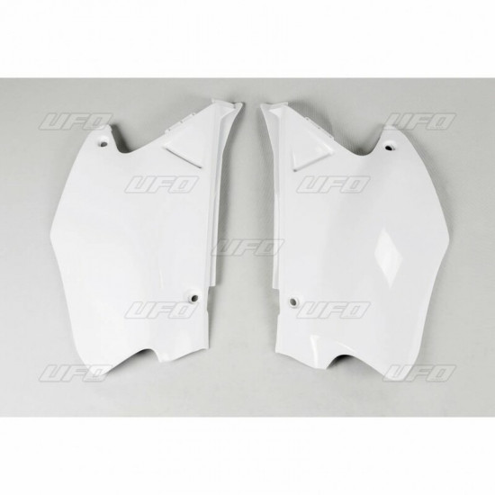 Plaques latérales UFO blanc Honda CR125R/250R