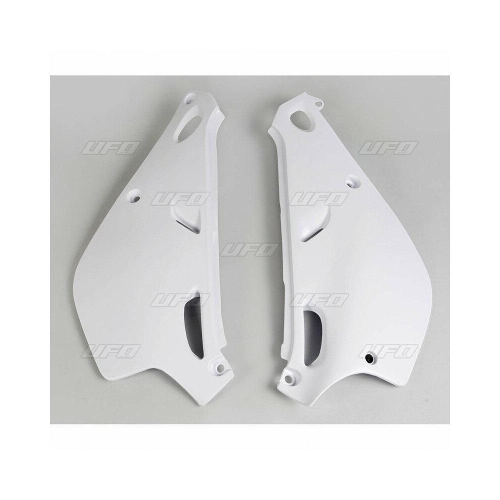 Plaques latérales UFO blanc Yamaha YZ80LC/LW