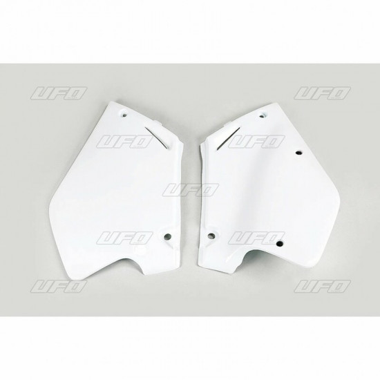 Plaques latérales UFO blanc Honda CR125R/250R