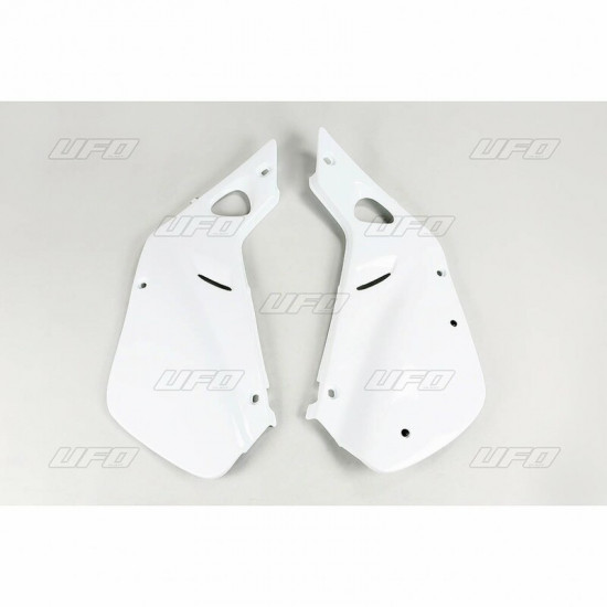 Plaques latérales UFO blanc Honda CR125R/250R