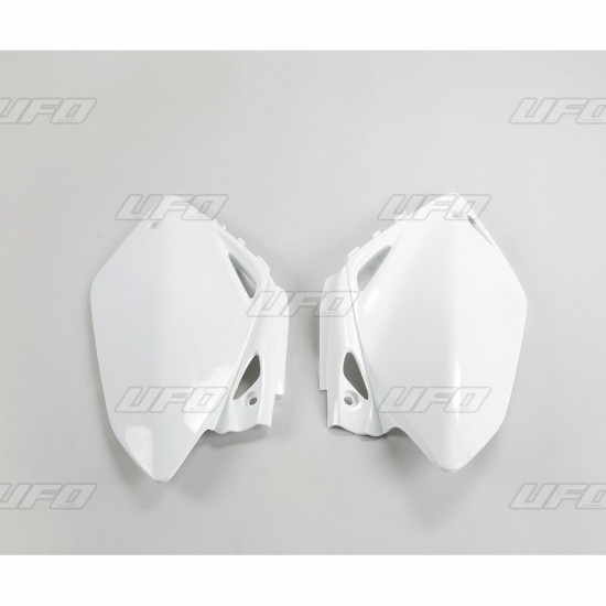 Plaques latérales UFO blanc Honda CRF450R