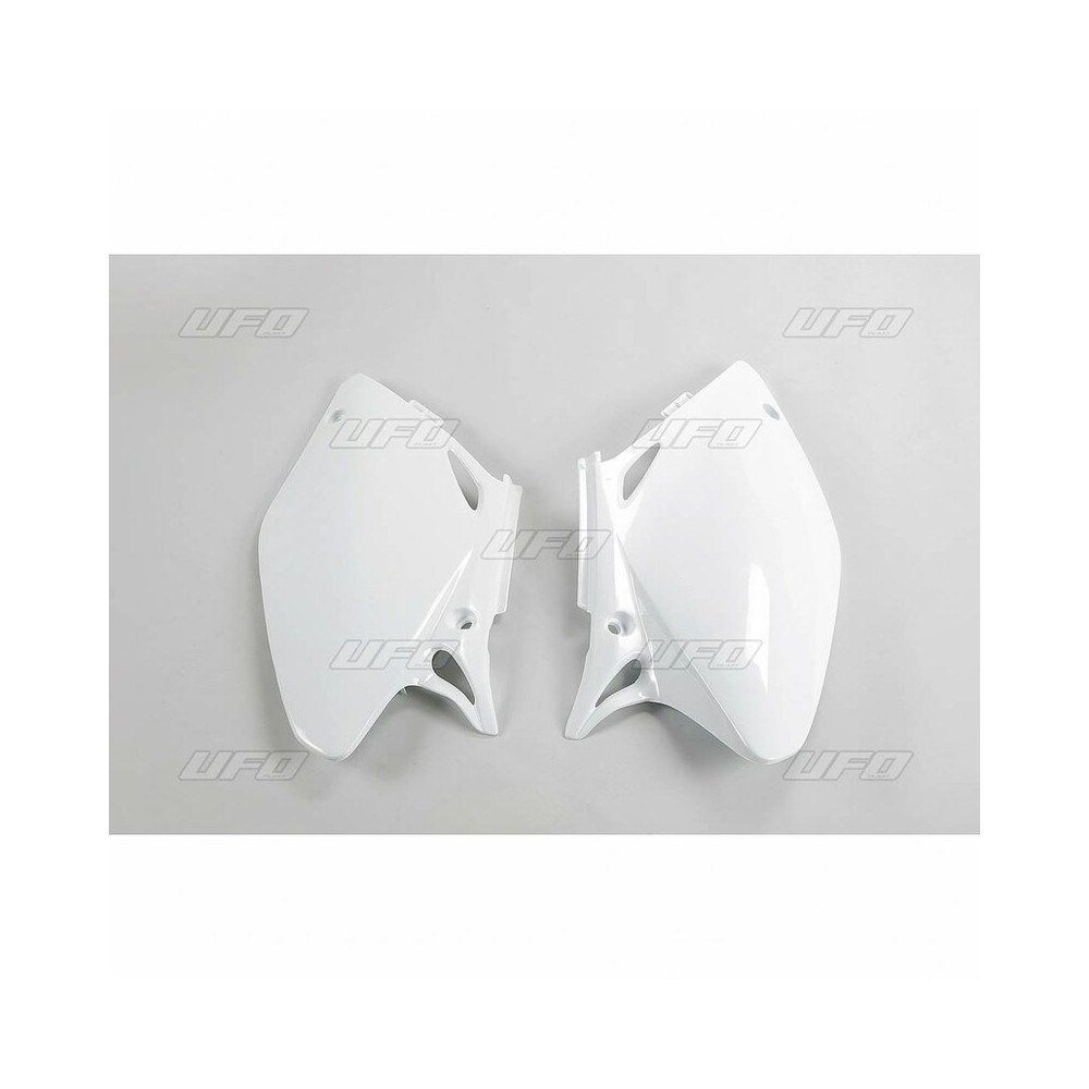 Plaques latérales UFO blanc Honda CRF450R